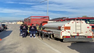 Yakıt tankeri kamyona çarptı, can pazarı yaşandı