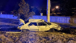 Yeni yılın ilk saatlerinden feci kaza, 1 ölü