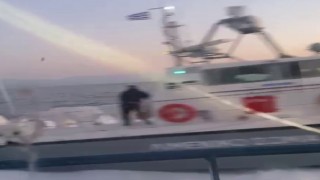 Yunan Sahil Güvenliğinden taşlı ve silahlı taciz
