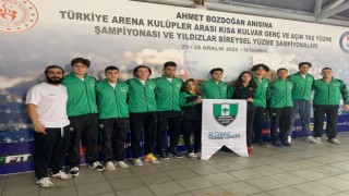 Yüzme branşında Gaziantepe ilk kez kupa sevinci yaşattılar