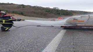 Zonguldakta mazot yüklü tanker yangında kullanılamaz hale geldi