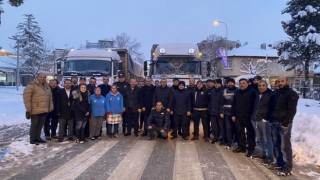 3 tır daha deprem bölgesine yola çıktı