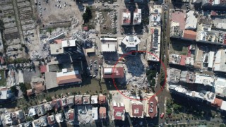 6 kişinin canlı çıkarıldığı Arzu Apartmanının dron görüntüsü
