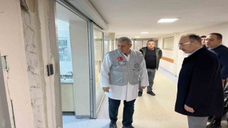 7.4lük depremde Fırat Üniversitesi Hastanesinde sıva çatlakları oluştu