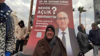 Açlık grevindeki doktordan belediye başkanına cevap