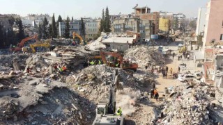 Adıyamandaki enkazların dron görüntüsü