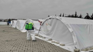 Afet bölgesinde hastalık yayılımının önüne geçmek için çalışıyorlar