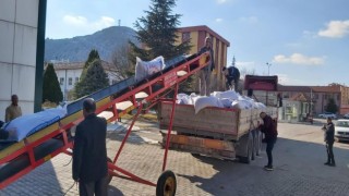 Afet bölgesindeki besiciler için yem desteği sürüyor