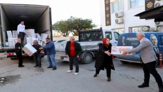 Akdeniz Belediyesi deprem bölgesine yardım seferberliğini sürdürüyor