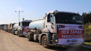 Akdeniz Belediyesinden deprem bölgesine su ve yakacak desteği