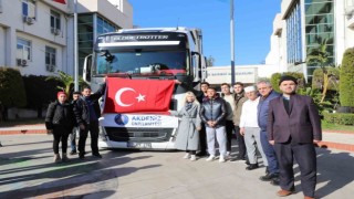 Akdeniz Üniversitesinden deprem bölgesine yardım tırı