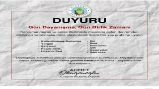 Alaşehir Belediyesi depremzedeler için yardım kampanyası başlattı