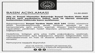 ALO 144, OHAL sürecinde yardım yapmak isteyenler için yönlendirme hattı olacak