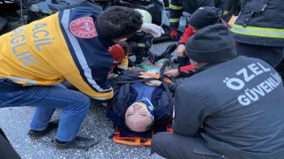 Ani fren kazaya sebep oldu: 2 yaralı