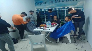 Ankarada berber ve kuaförlerden afetzedelere kişisel bakım