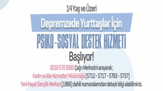 Ataşehir Belediyesinden depremzedelere psiko-sosyal destek