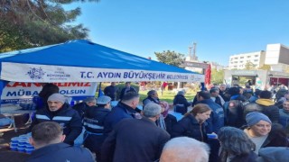 Aydın Büyükşehir Belediyesinden Miraç Kandilinde helva hayrı