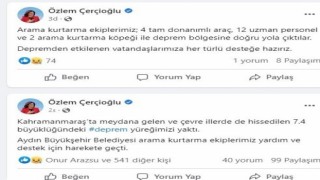 Aydın Büyükşehir ekipleri deprem bölgesine hareket etti
