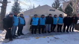 Aydın İl Müftülüğü deprem bölgesinde mescid çadırı inşa ederek ibadet imkanı sağladı