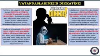 Aydın polisi vatandaşları dolandırıcılara karşı uyardı