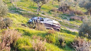 Aydında araç uçuruma yuvarlandı:1 yaralı