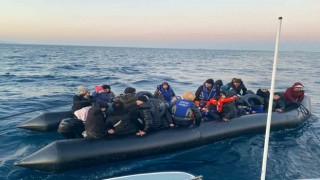 Ayvacık açıklarında 41 kaçak göçmen yakalandı