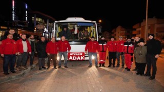 Ayvalık ADAK deprem bölgesine koştu