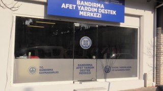 Bandırmada afet yardım destek merkezi faaliyete geçti