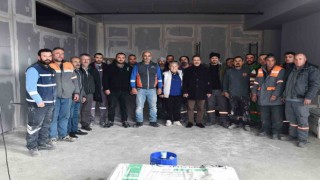 Başkan Ataç Yeşiltepe Belde Evi inşaatını inceledi