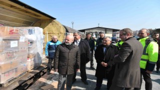 Başkan Büyükkılıç, Tren Garındaki yardım çalışmaları hakkında inceleme yaptı