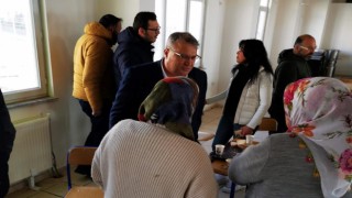 Başkan Çerçi depremzedelerle bir araya geldi