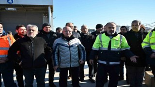 Başkan Gürkan Hataya destek ziyaretinde bulundu