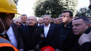 Başkan Muhittin Böcek, CHP Genel Başkanı Kılıçdaroğlu ile deprem bölgesinde