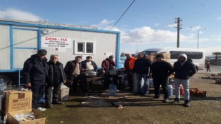 Bayburt Eymür köyünün yardım aracı Nurdağına ulaştı