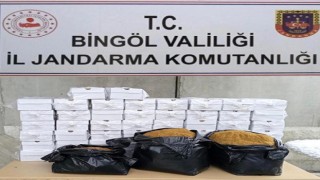 Bingölde 73 kilogram kaçak tütün ele geçirildi