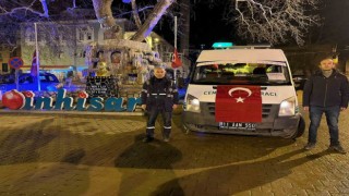 Bir adet cenaze aracı gönderildi