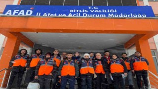 Bitlisli AFAD gönüllüleri bölgedeki görevini tamamladı