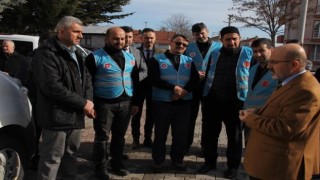 Boludan gönüllü 11 din görevlisi deprem bölgesine uğurlandı