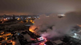 Bursada mobilya fabrikası alev alev yandı