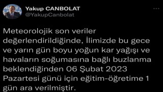 Bursada okullar tatil edildi