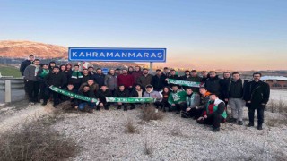 Bursaspor taraftarı deprem bölgesinde
