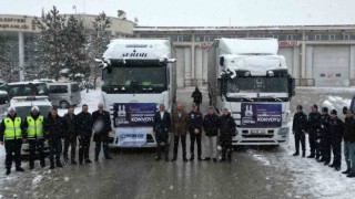 Büyükşehirden deprem bölgesine yardım konvoyu