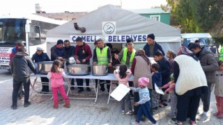 Çameli Belediyesinin sahra mutfağı Hatayda hizmete başladı