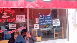 Çayevi, hasılatını deprem bölgesine bağışladı