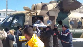 Çelikhanın köylerinden 213 kişi helikopterlerle tahliye edildi