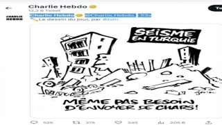 Charlie Hebdo, depremle alay etti