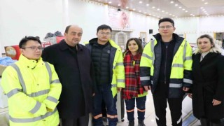 Çinli işçilerden deprem bölgesine yardım