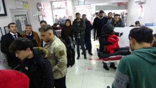 Çorumlular kan bağışı için Kızılaya akın etti