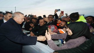 Cumhurbaşkanı Erdoğan, Doğanşehirde konteyner kenti ziyaret etti