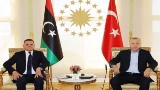Cumhurbaşkanı Erdoğan, Libya Başbakanı Abdülhamid Dibeybeyi kabul etti
